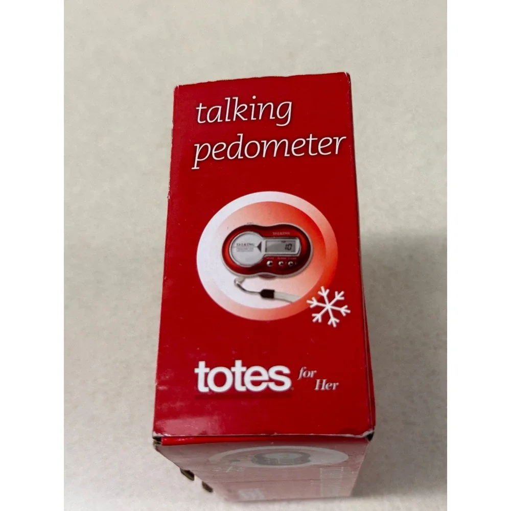 Totes for Her Red Talking Pedometer with Panic Alarm